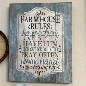 Farmhouse Rules Picture